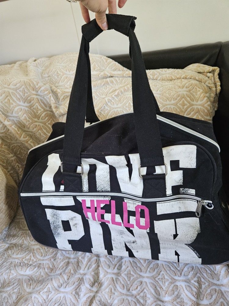 PINK Victoria's Secret Rolling Duffle Carry-on Bag