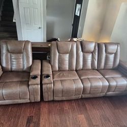 Movie Theater Style Couch & Recliner