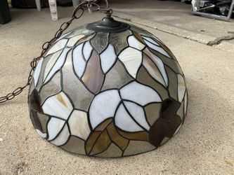 Vintage Stained Glass Lamp