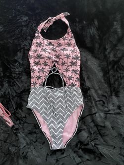  New One Piece Cut Out Swim Suit