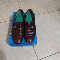 Vintage Men/ Slip On Brown leather Dress Size 8/5