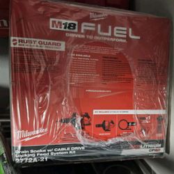 Milwaukee M18 Drain Snake Fuel Cabell Drive New $400