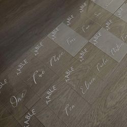 Acrylic Table Numbers 1-15