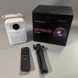 Mini Smart Projector 15000Lm 4K Supported Android System with WiFi and Bluetooth