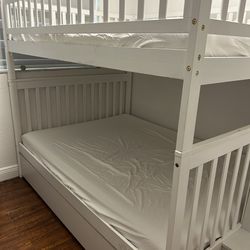 Full On Full Bunk Bed With Twin Trundle Bed