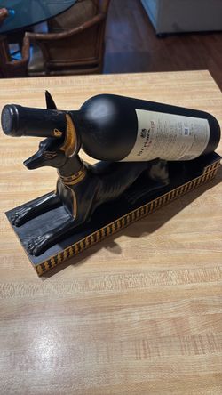 Egyptian Anubis wine holder