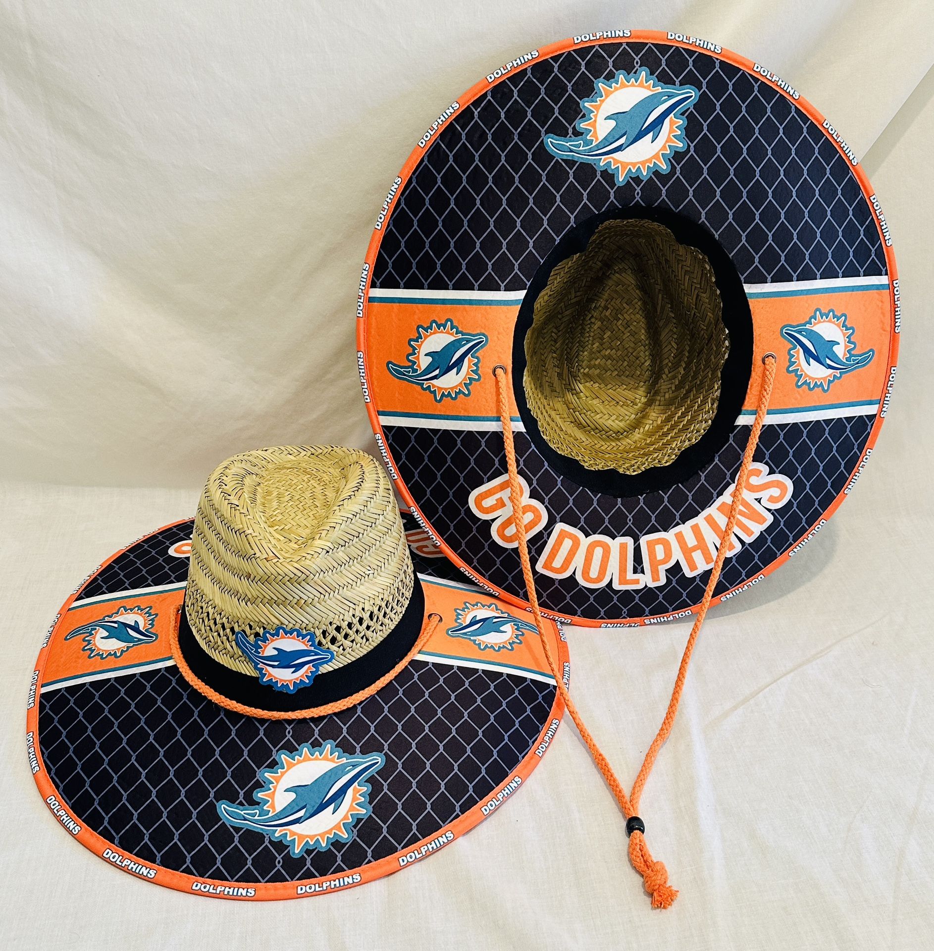 Miami Dolphins Straw Hat just in time for the 4th of July Gift 🎁 order now (I also have other Teams)