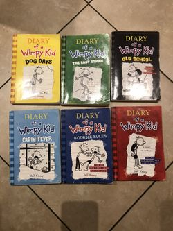 Diary of a Wimpy Kid - Lot of 6 Paperback Books