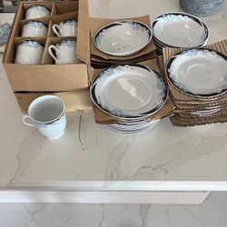 New.  Dinnerware Set Of 12. Bowls Salad Plates Cups And Saucers