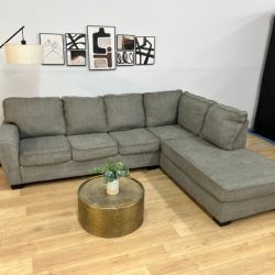 Ashley Slate Gray 2-Piece Sectional Couch