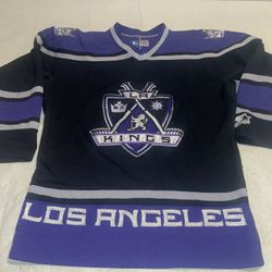 Youth S/m Los Angeles Kings Starter Jersey NHL Clean Sewn Black Vintage 90s LA