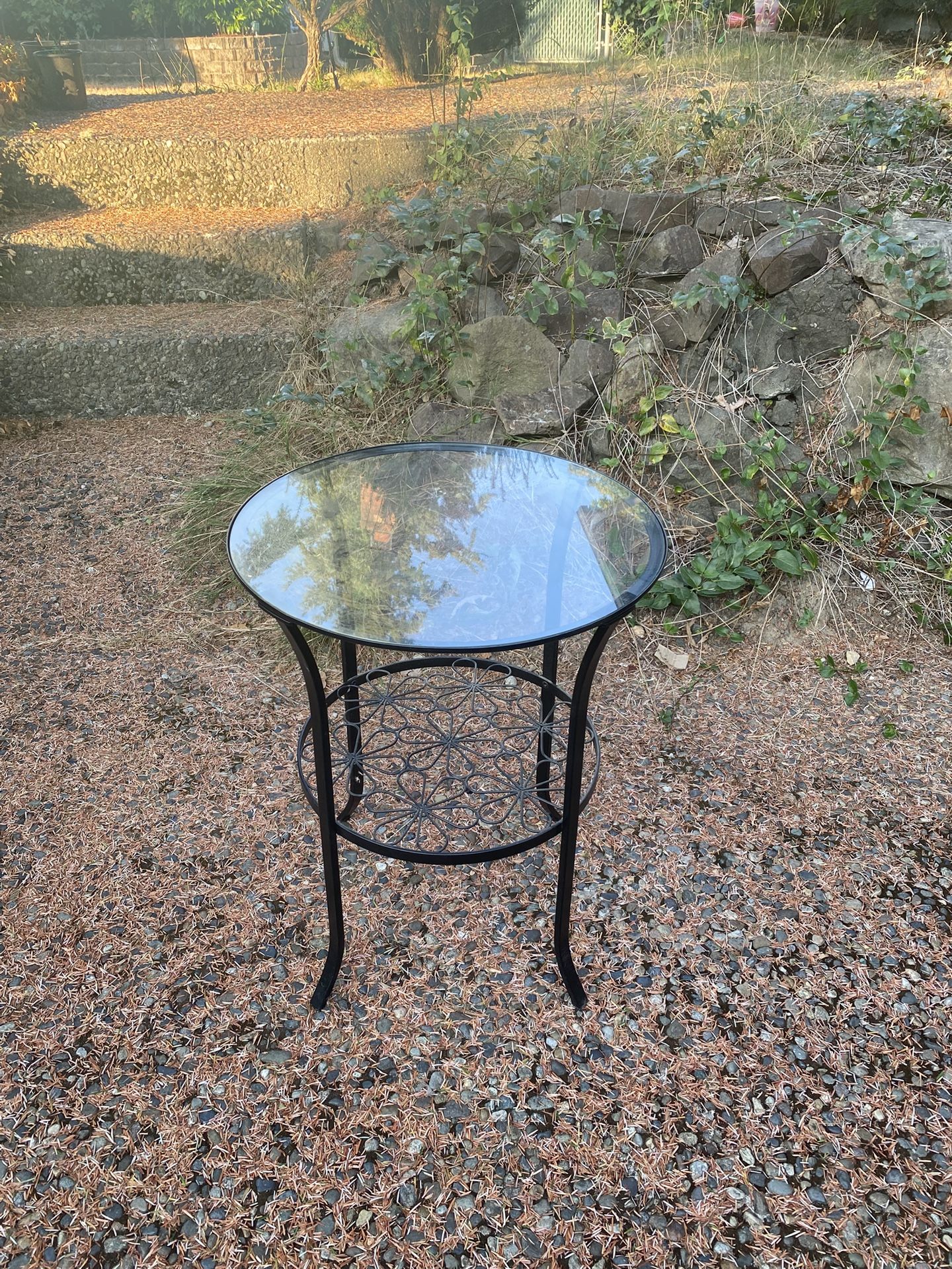 Glass Side Table