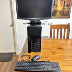 Dell Precision 3620 Productivity Computer with Office Professional 2021 with WiFi and Monitor