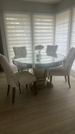 Z gallerie  Dining Room Table  Restoration Hardware Custom Chairs