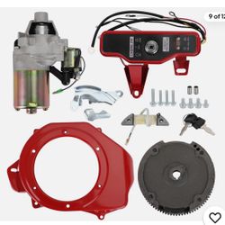 Electric Start Kit for Honda GX160 GX200 Engine Ignition Fan Cover R10