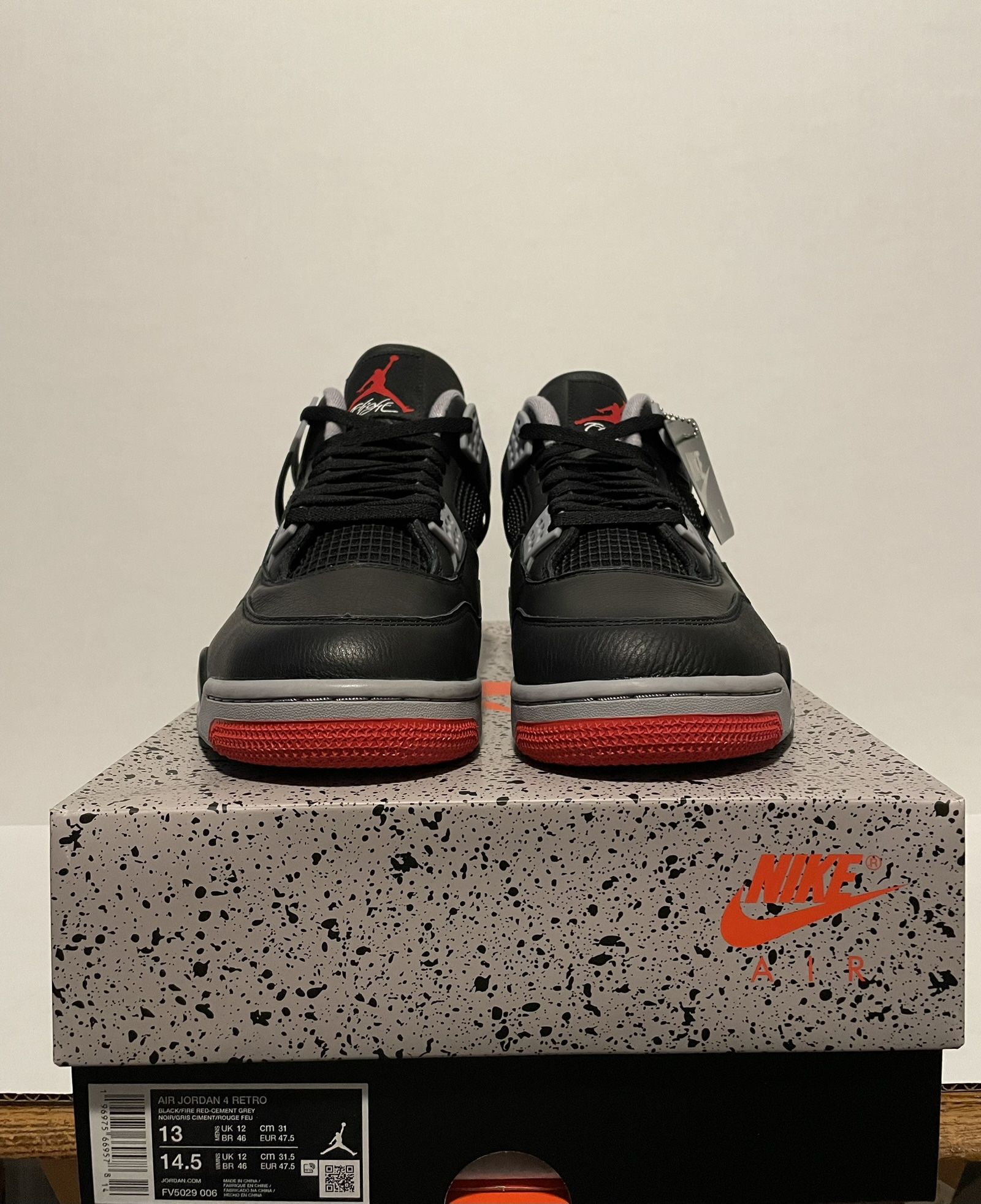 Jordan 4 “Reimagined Bred” Size 13