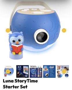 New Luna Story Time Projector Starter Set (5 Classic Stories and 5 Songs) PLUS 2 additional stories