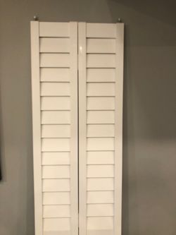 White Bifold Closet Door 18x80