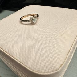 Pandora Sparkling Elevated Heart Ring Size 8.5