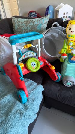 Baby clothes shoes and toys