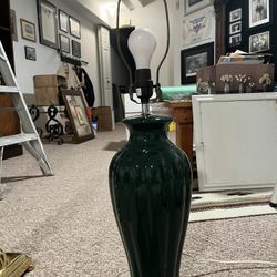 Dark Green Ceramic Lamp