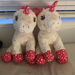 Two Unicorns (Stuffed Animals) 