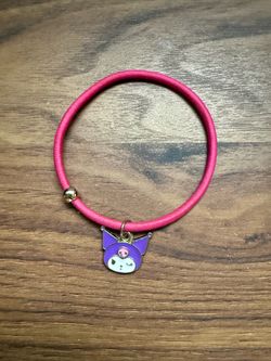 Kuromi charm hair tie