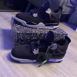 Jordan 4s black canvas WITH BOX