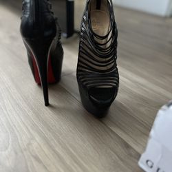 Authentic Christian Louboutin Platform Heels Size 8 Used 3 Times No Box Or Bag