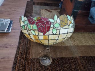 1979 Signed Tiffany Hanging Lamp