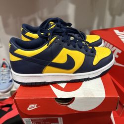 Nike Dunk Low 'Michigan' Varsity Maize Midnight Navy 
