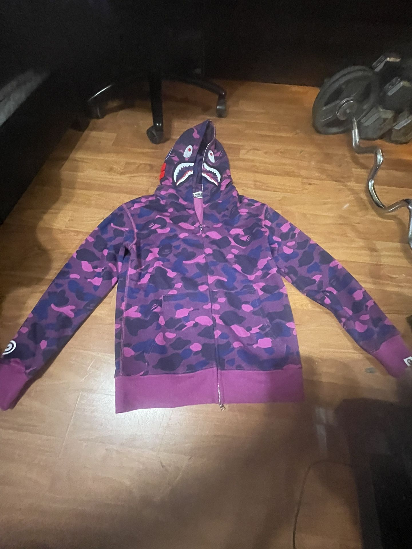Purple Bape Hoodie size large