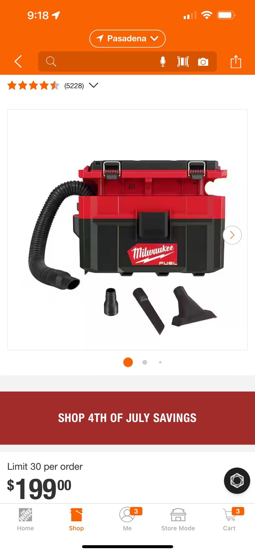 Milwaukee M18 Vacuum