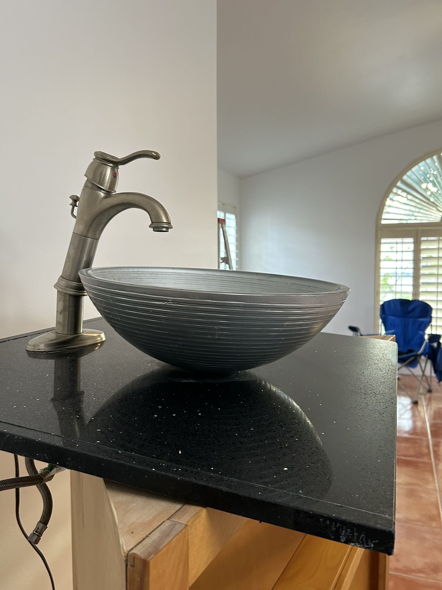 Sink, Countertop And Faucet 