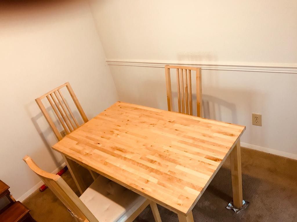 Dinning table with 3 chairs ..