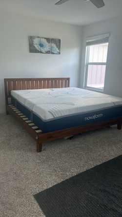 King Bed frame + mattress
