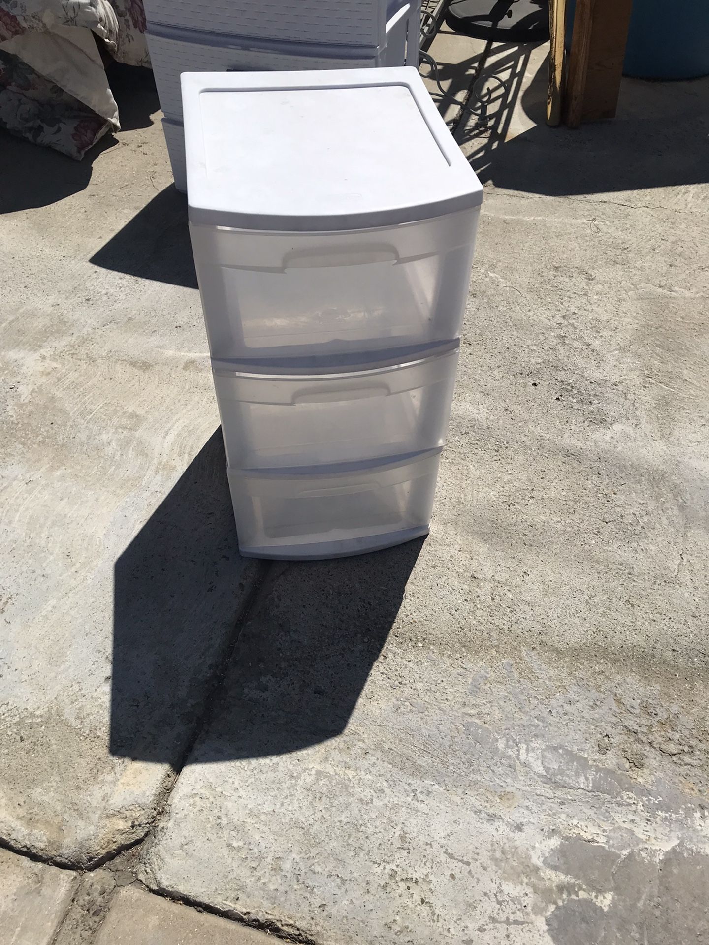 Sterilite White Transparent 3-drawer Unit $8.00
