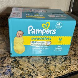 Pampers Swaddlers Diapers Newborn 84 Count