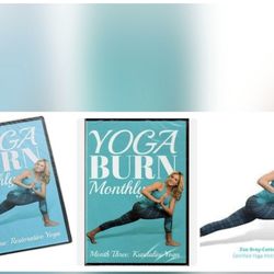 Yoga Burn Month 1 and 3  4dvd each.  with KUNDALINI