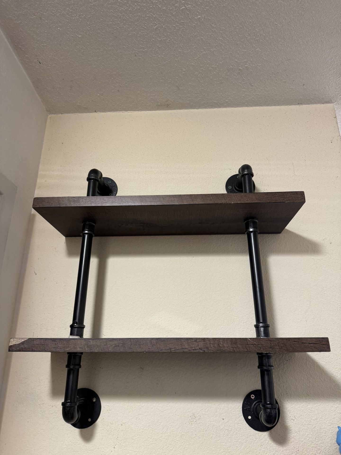 Allen and roth rustic pipe shelf