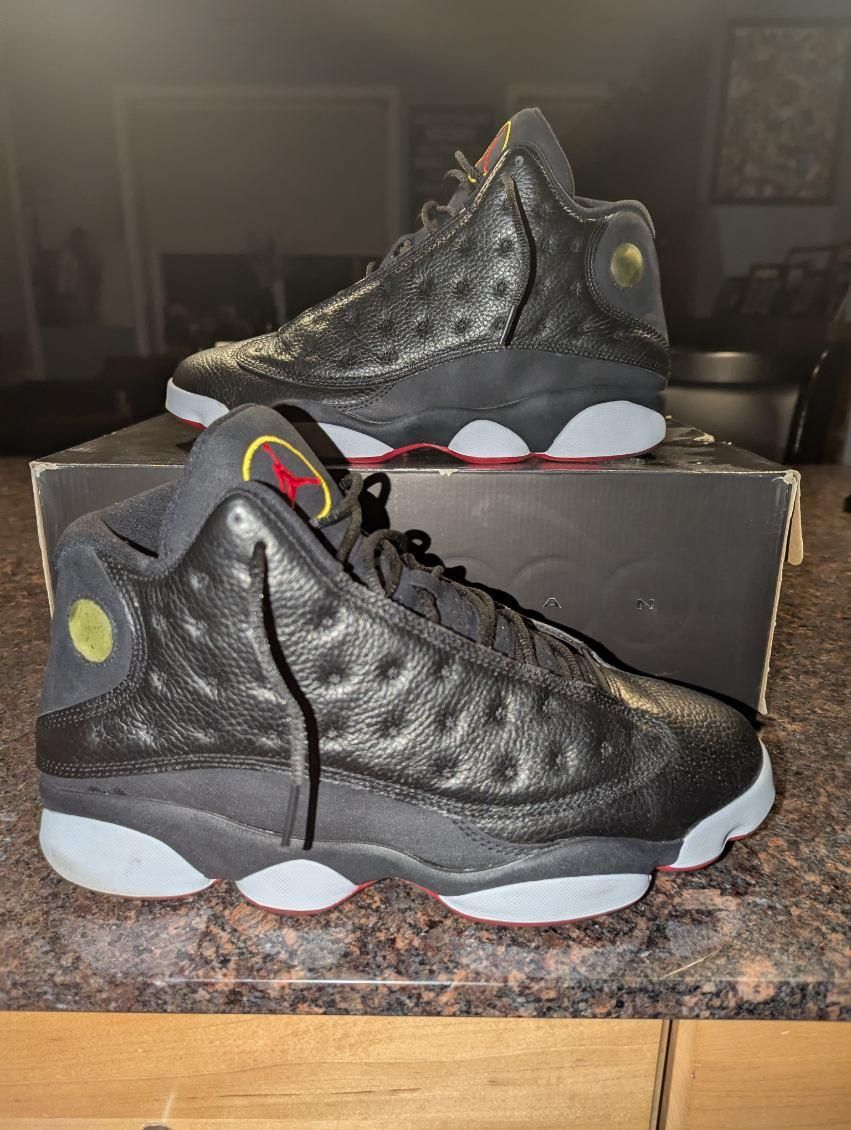 Nike Air Jordan 13 Retro Playoffs Sz 12 Black Red White 2011 414571-001, XIII
