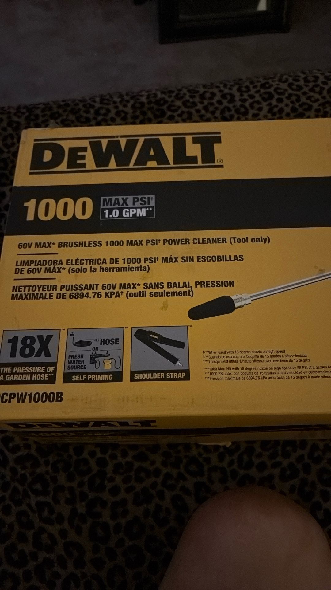 DeWALT 60v Max Brushless 1000 Max Psi Power Cleaner