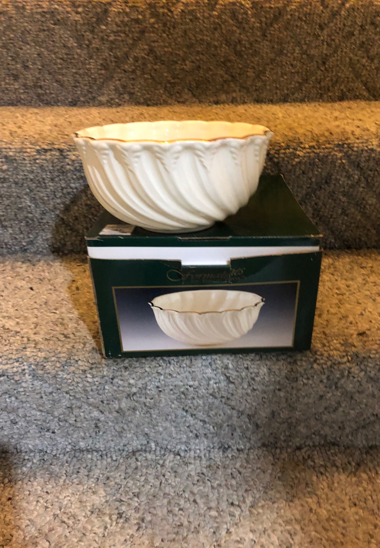 Ivory and Gold collection bowl 8” diameter- $12