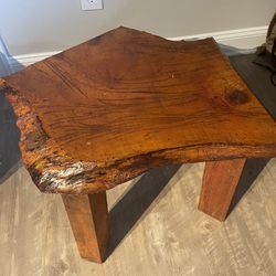 Wood Side Table