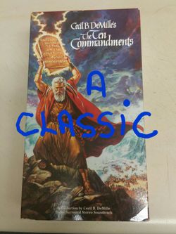 " THE Ten Comandments " vhs