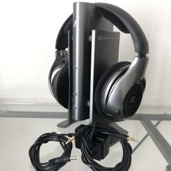 Sennheiser HDR 180 Headphones With Charging Stand Tr 180 And Cables 