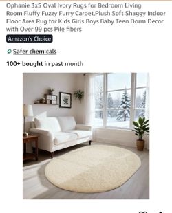 New 3x5 fluffy fuzzy area rug