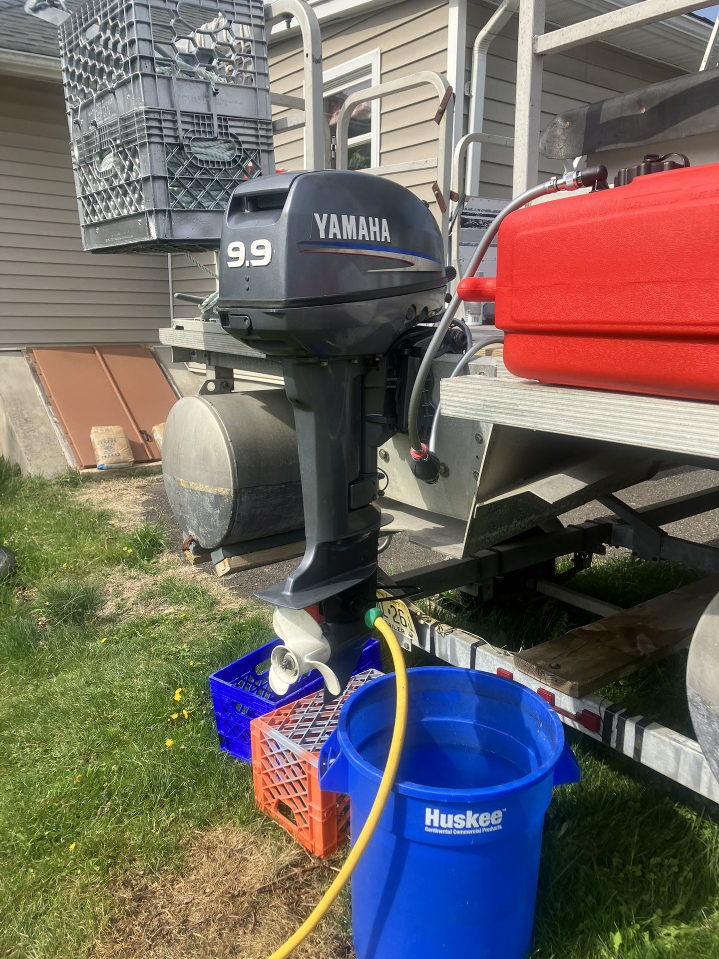 2002 Yamaha Short shaft, outboard tiller