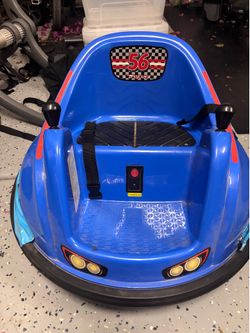 Flybar 6V Bumper Car for Toddlers Blue