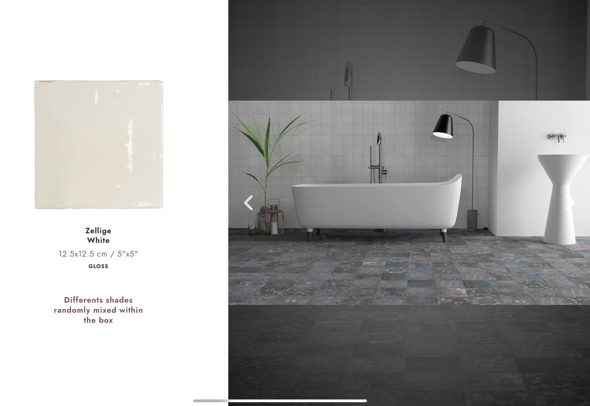 WOW Mestizaje White 5x5 Tile 100SF $679 (400+ SF Available)